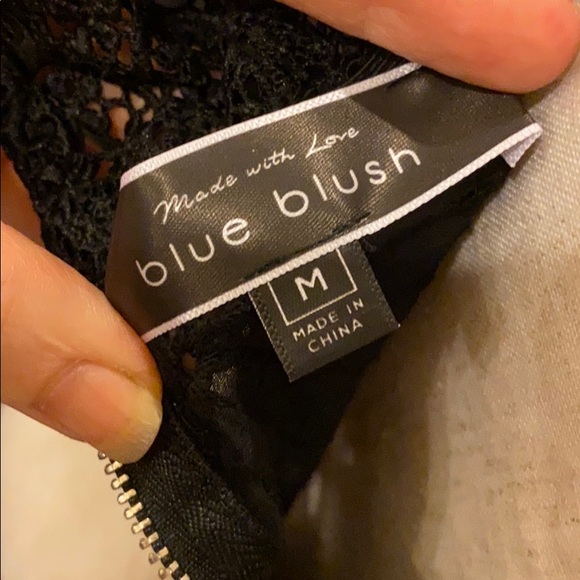 Blue Blush off the shoulder long sleeve top - Picture 6 of 6